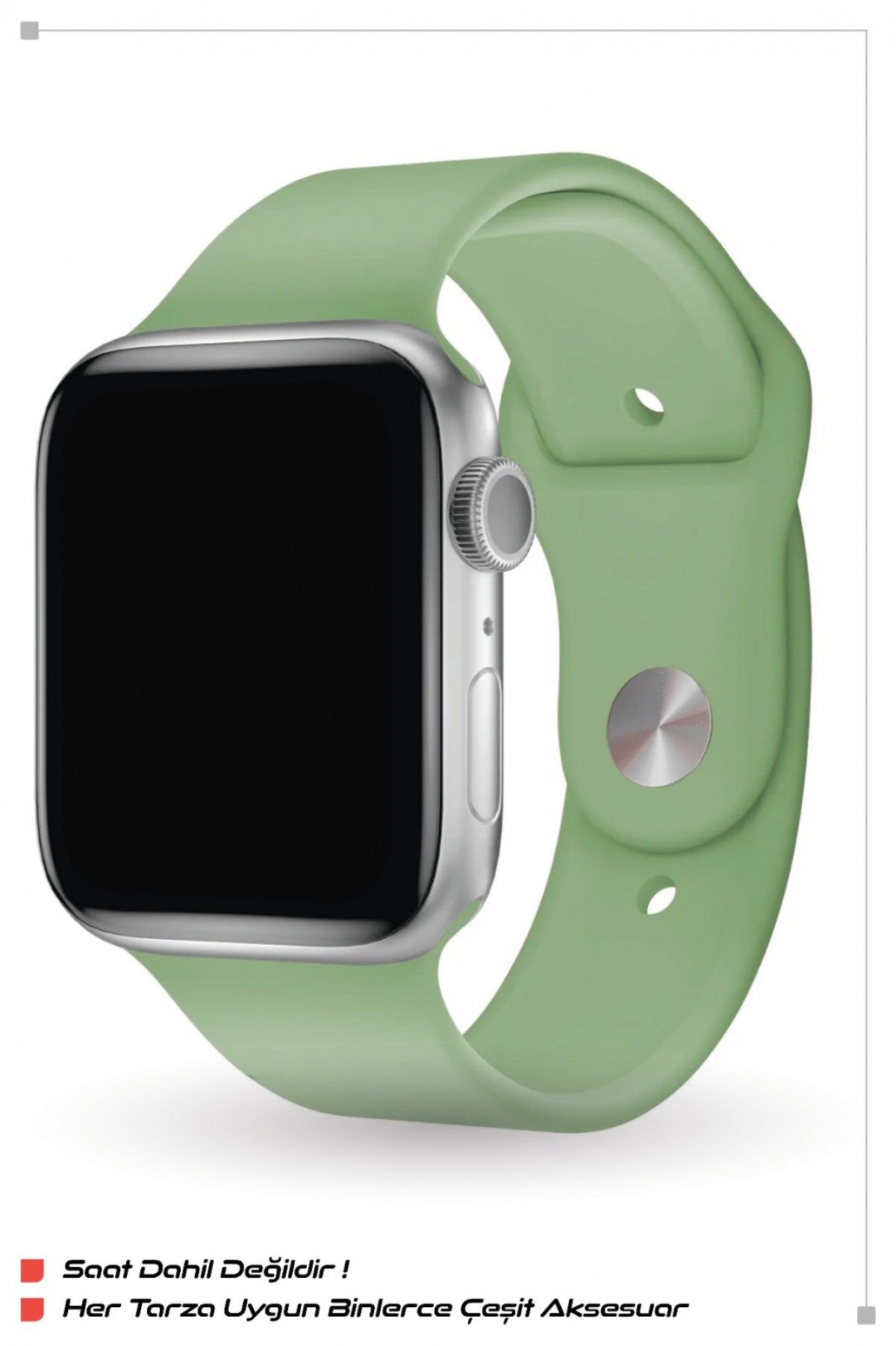 ITHINK APPLE WATCH UYUMLU KLASİK SPOR KORDON 42/44/45/49 mm SMALL ( FISTIK YEŞİL ) ITHINK APPLE WATCH UYUMLU KLASİK SPOR KORDON 42/44/45/49 mm SMALL ( FISTIK YEŞİL )