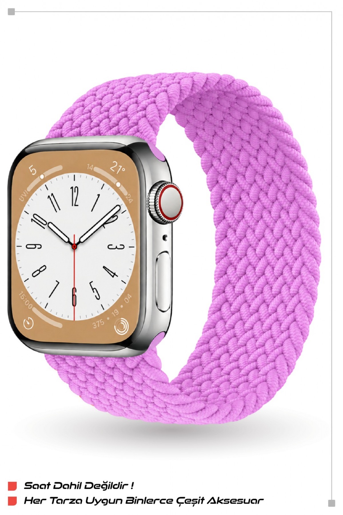 ITHINK APPLE WATCH UYUMLU ÖRGÜ KORDON 42/44/45/49 mm (PEMBE) ITHINK APPLE WATCH UYUMLU ÖRGÜ KORDON 42/44/45/49 mm (PEMBE)