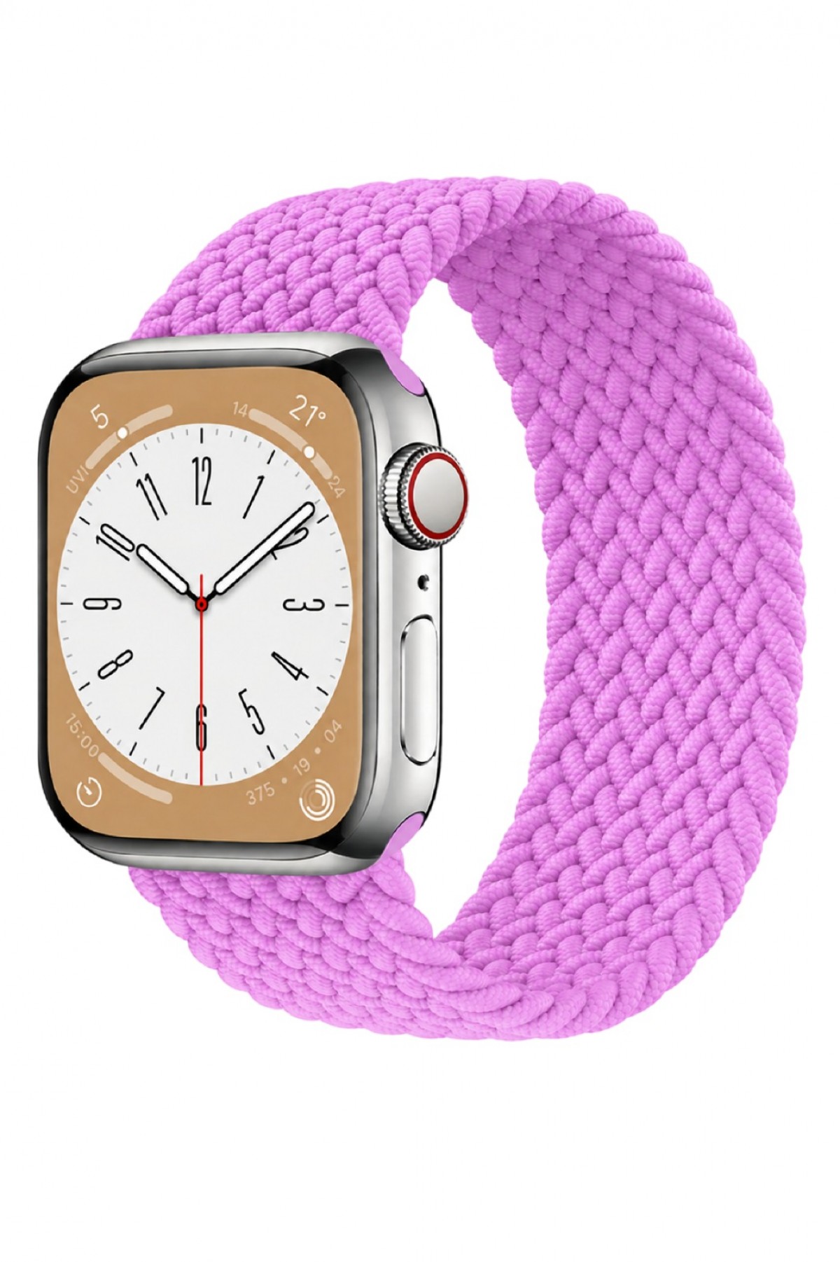 ITHINK APPLE WATCH UYUMLU ÖRGÜ KORDON 42/44/45/49 mm (PEMBE)