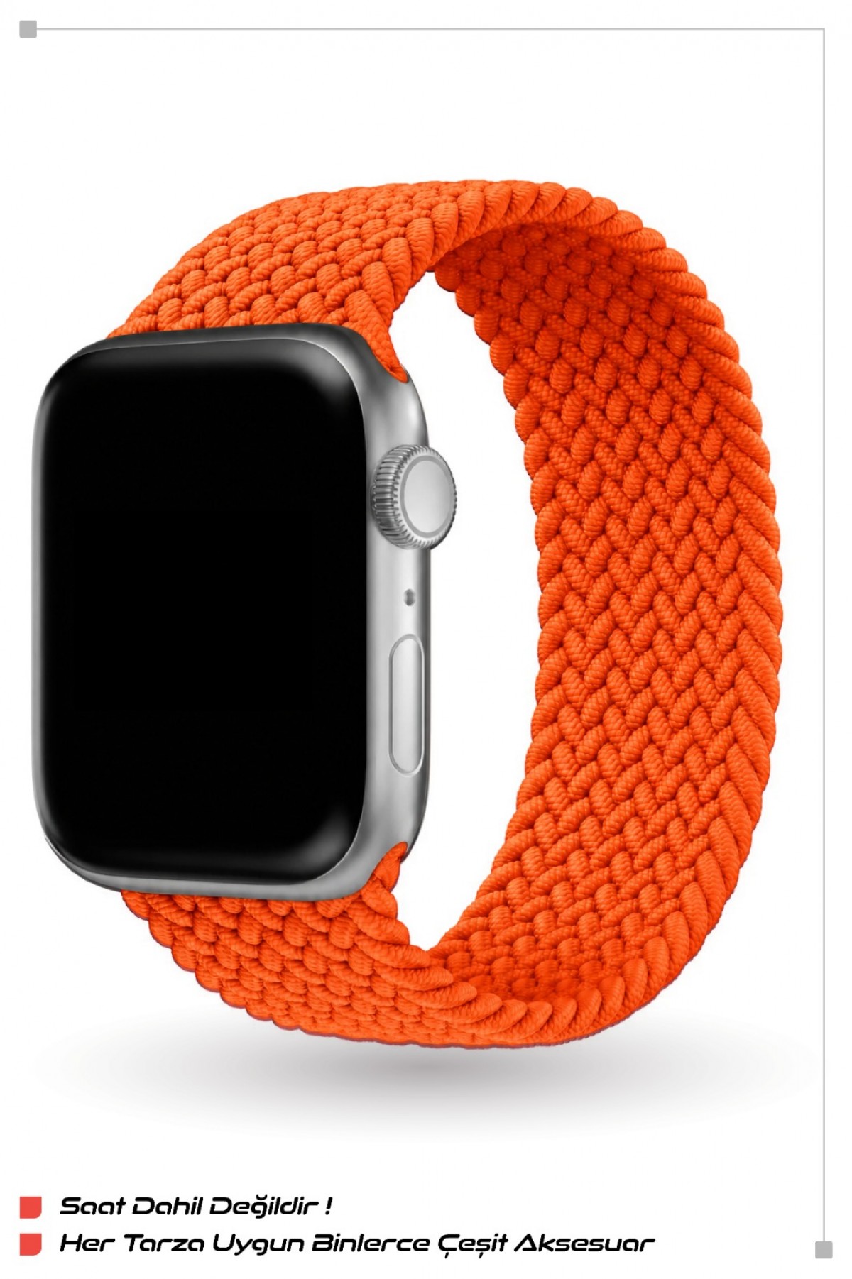 ITHINK APPLE WATCH UYUMLU ÖRGÜ KORDON 42/44/45/49 mm (TURUNCU) ITHINK APPLE WATCH UYUMLU ÖRGÜ KORDON 42/44/45/49 mm (TURUNCU)