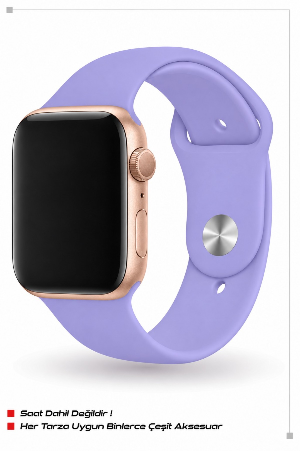 ITHINK APPLE WATCH UYUMLUKLASİK SPOR KORDON 42/44/45/49 mm LARGE ( LİLA )