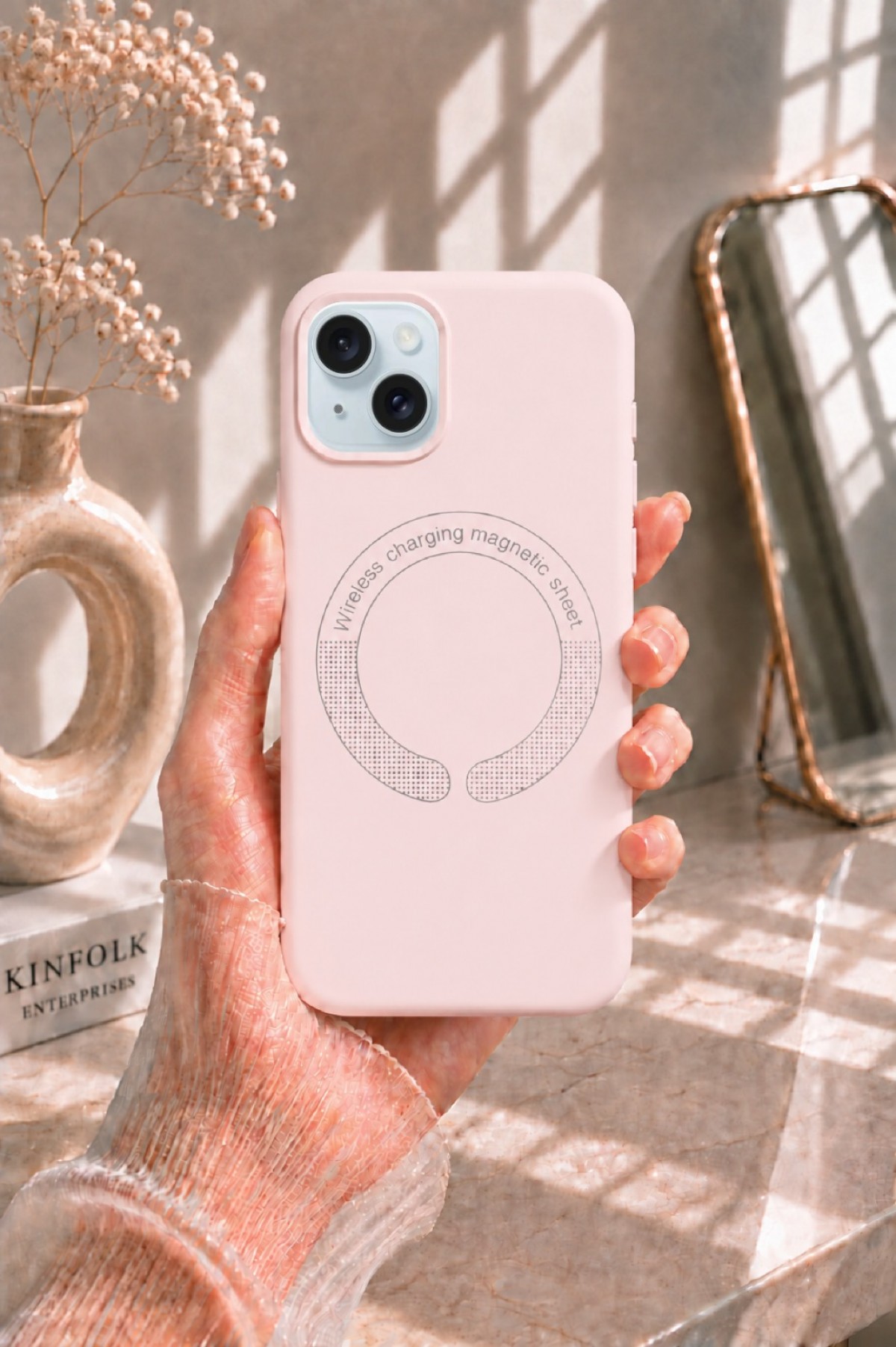 ITHINK IPHONE 15 PLUS UYUMLU LEATHER MAGSAFE DERİ KAPAK (PEMBE) ITHINK IPHONE 15 PLUS UYUMLU LEATHER MAGSAFE DERİ KAPAK (PEMBE)