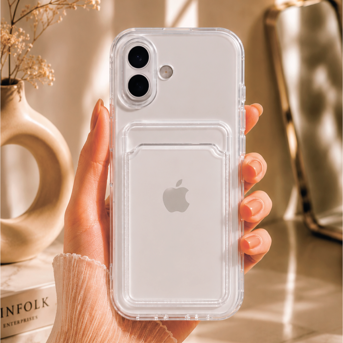 ITHINK IPHONE 17 UYUMLU KARTLIKLI CÜZDAN SİLİKON KILIF ITHINK IPHONE 17 UYUMLU KARTLIKLI CÜZDAN SİLİKON KILIF