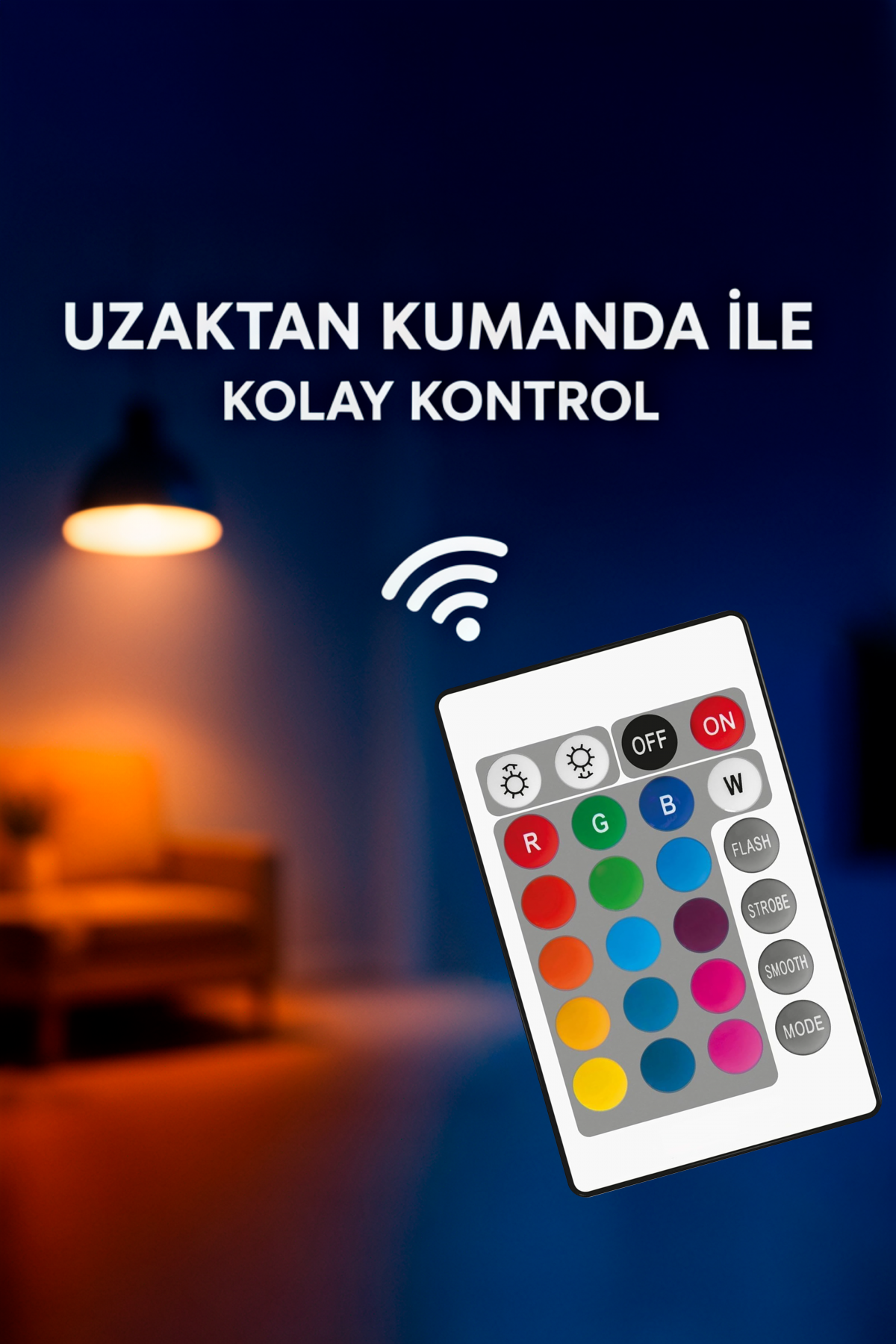 ITHINK RENK DEĞİŞTİREN RGB KUMANDALI LED AMPUL LP-42 ITHINK RENK DEĞİŞTİREN RGB KUMANDALI LED AMPUL LP-42