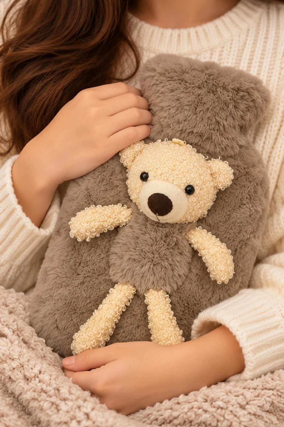 JOYSIDEA PELUŞ AYICIKLI SICAK SU TORBASI (KAHVERENGİ) JOYSIDEA PELUŞ AYICIKLI SICAK SU TORBASI (KAHVERENGİ)