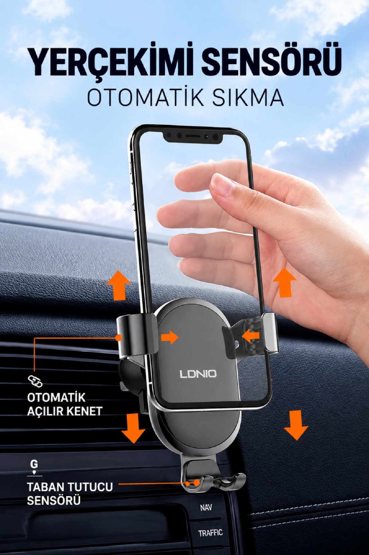 LDNIO ARAÇ İÇİ TUTUCU MG01 LDNIO ARAÇ İÇİ TUTUCU MG01