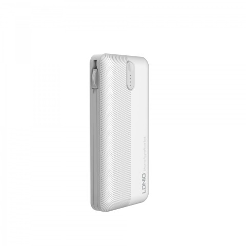 LDNIO 10.000 MAH POWERBANK DAHİLİ 3IN1 KABLO PL1013 WHITE