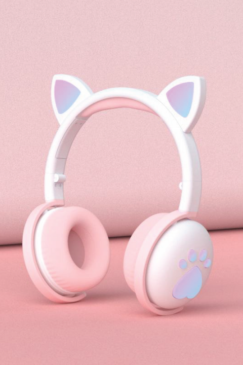 GAMON ÇOCUK KABLOSUZ BLUETOOTH KEDİ KULAKLIK GM-35