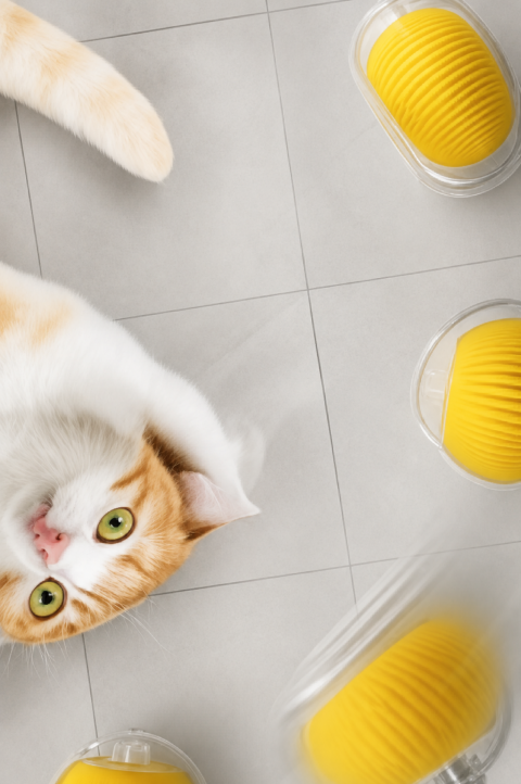 İ-PETS C02 ŞARJLI KEDİ TOPU (SARI)