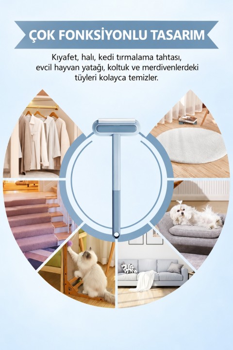 İ-PETS ÇOK AMAÇLI TÜY TEMİZLEME FIRÇASI PT-350