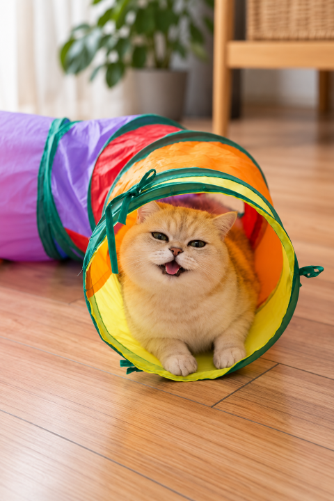 İ-PETS KATLANABİLİR KEDİ TÜNELİ PT-120