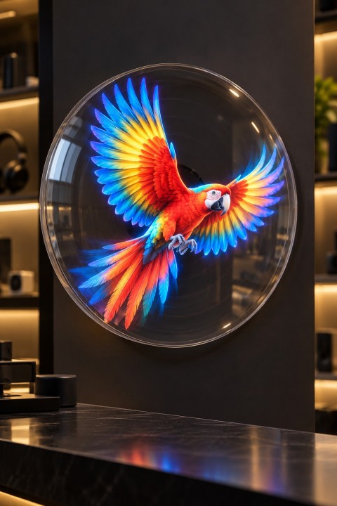 ITHINK 3D HOLOGRAM SES FONKSİYONLU FAN KORUMA KAPAKLI HOLOMAGIC