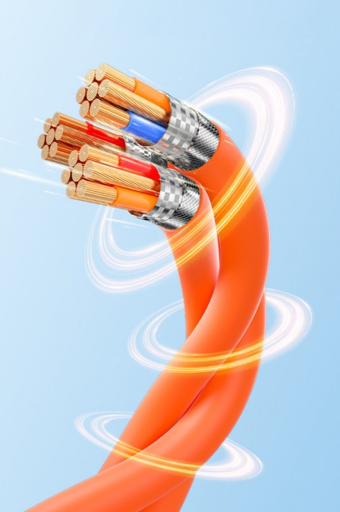 ITHINK 3İN1 METAL BAŞLIKLI ÇOKLU ŞARJ KABLOSU K50 ( TURUNCU )