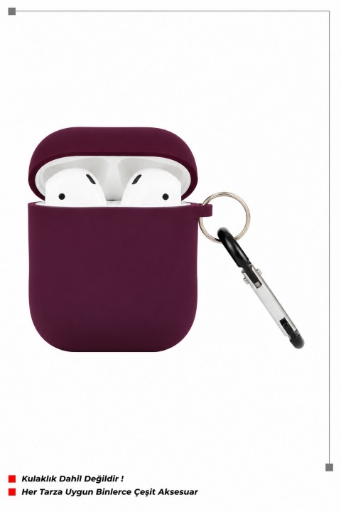 ITHINK AIRPODS 2. NESİL UYUMLU KULAKLIK KILIFI (BORDO)