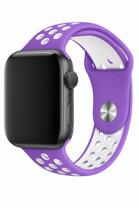 ITHINK APPLE WATCH UYUMLU DOT BAND KORDON 42/44/45/49 mm LARGE (MOR)
