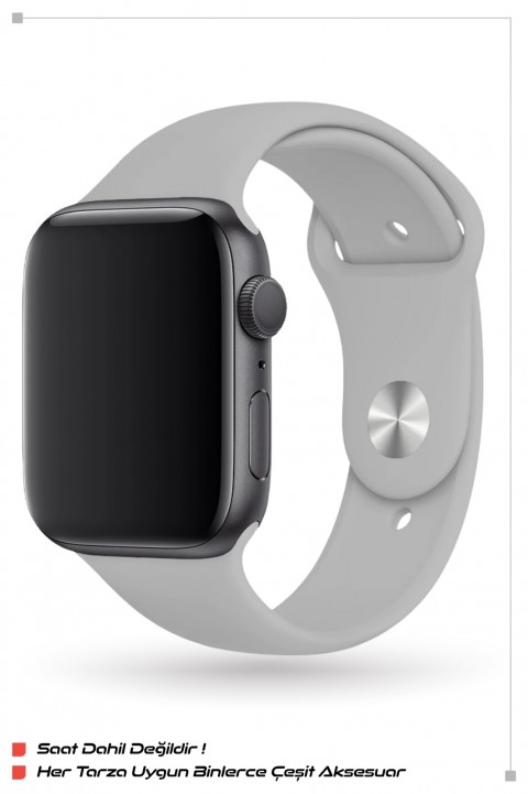 ITHINK APPLE WATCH UYUMLU KLASİK SPOR KORDON 42/44/45/49 (GRİ)
