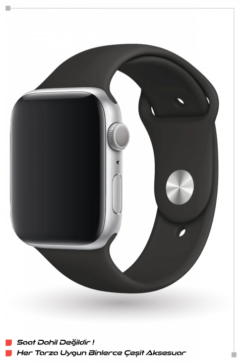 ITHINK APPLE WATCH UYUMLU KLASİK SPOR KORDON 42/44/45/49 (SİYAH)