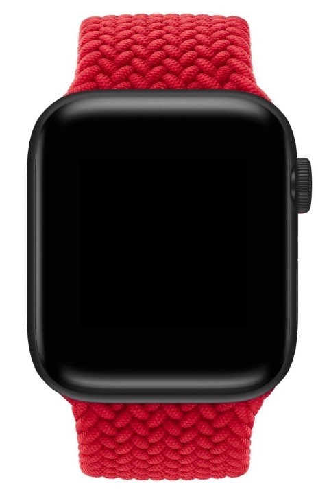 ITHINK APPLE WATCH UYUMLU ÖRGÜ KORDON 42/44/45/49 mm (KIRMIZI)