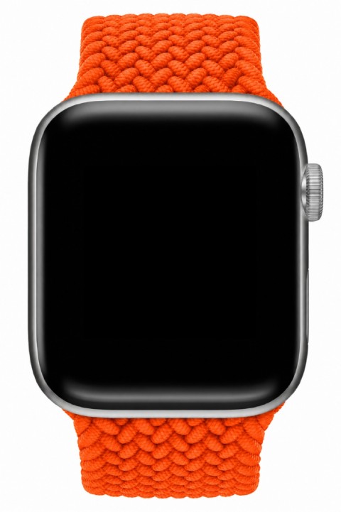 ITHINK APPLE WATCH UYUMLU ÖRGÜ KORDON 42/44/45/49 mm (TURUNCU)