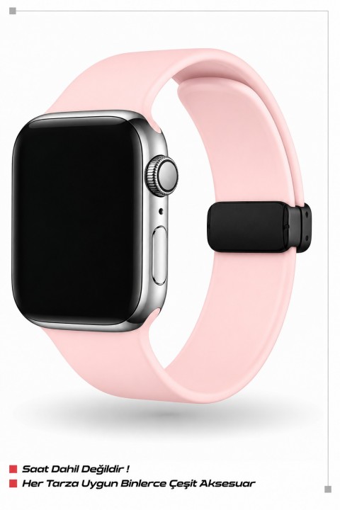 ITHINK SİLİKON MIKNATISLI KORDON 42/44/45/49 mm (PEMBE)