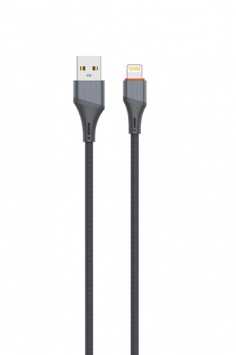LDNIO HIZLI ŞARJ&VERİ AKTARIM LIGHTNING IOS KABLO LS631A ( GRİ )