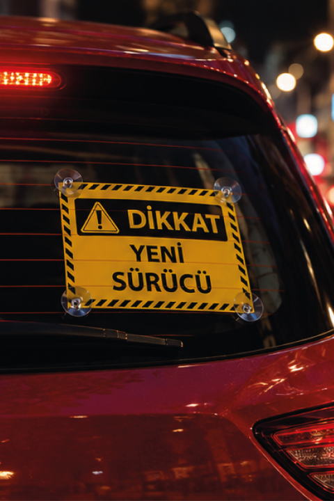 ITHINK YENİ SÜRÜCÜ YAZILI ARABA CAM OTO AKSESUARI