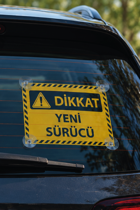 ITHINK YENİ SÜRÜCÜ YAZILI ARABA CAM OTO AKSESUARI