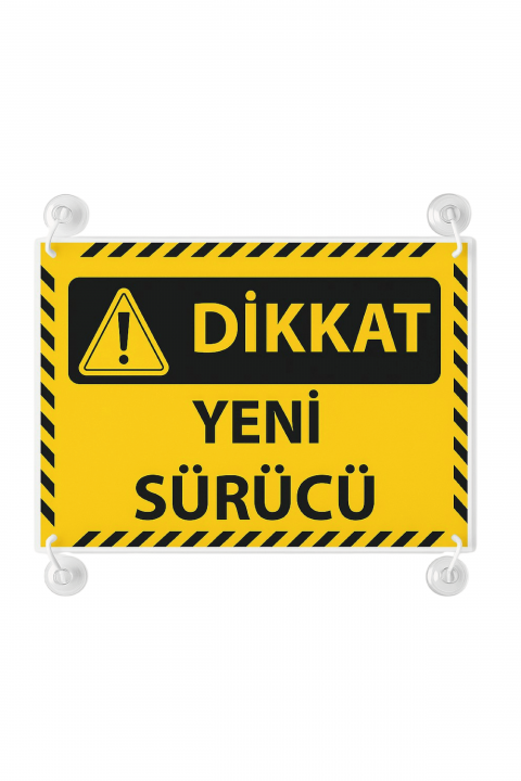ITHINK YENİ SÜRÜCÜ YAZILI ARABA CAM OTO AKSESUARI