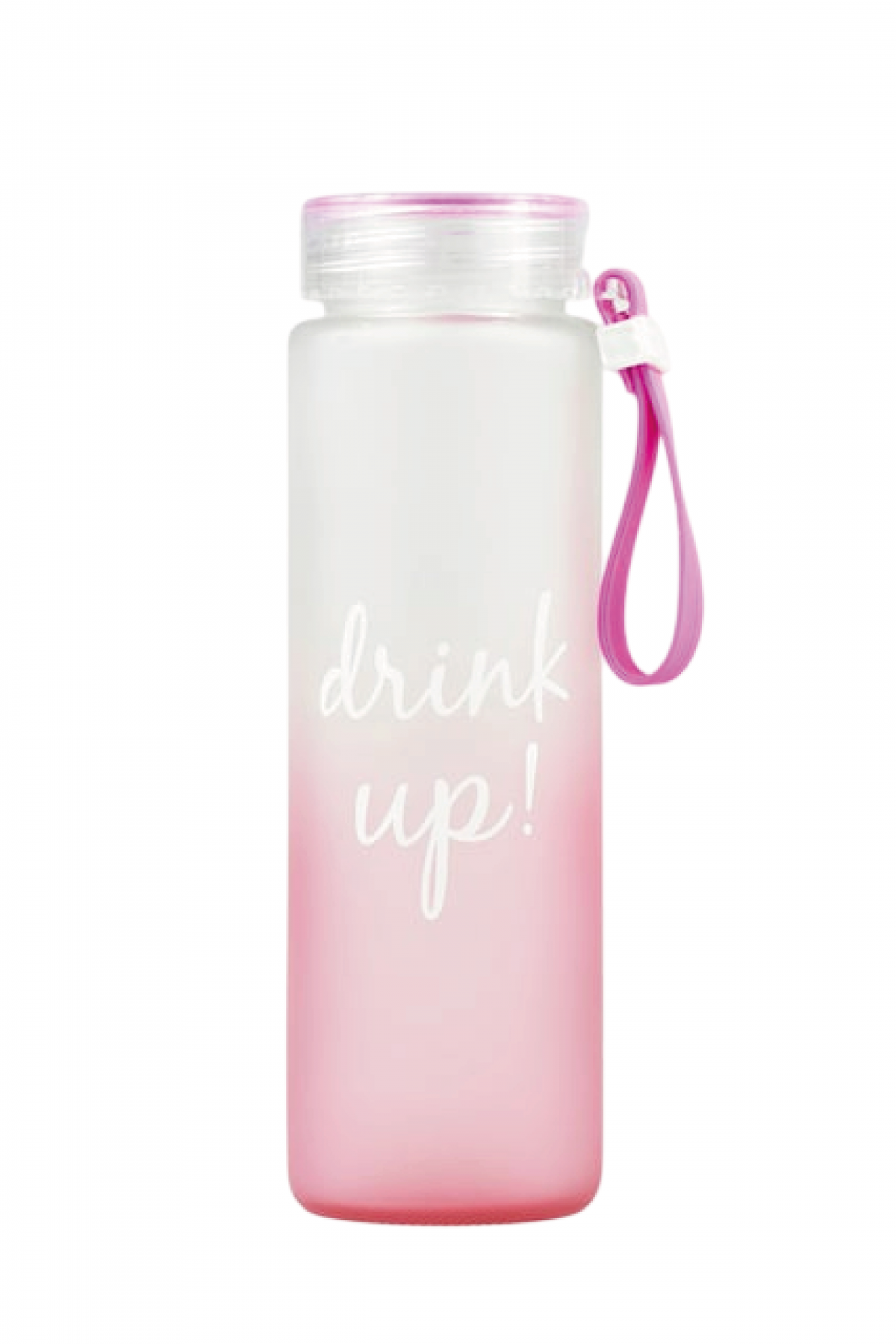 VAESKE TUTAMAÇLI BUZLU CAM MATARA 480ML (PEMBE) VAESKE TUTAMAÇLI BUZLU CAM MATARA 480ML (PEMBE)