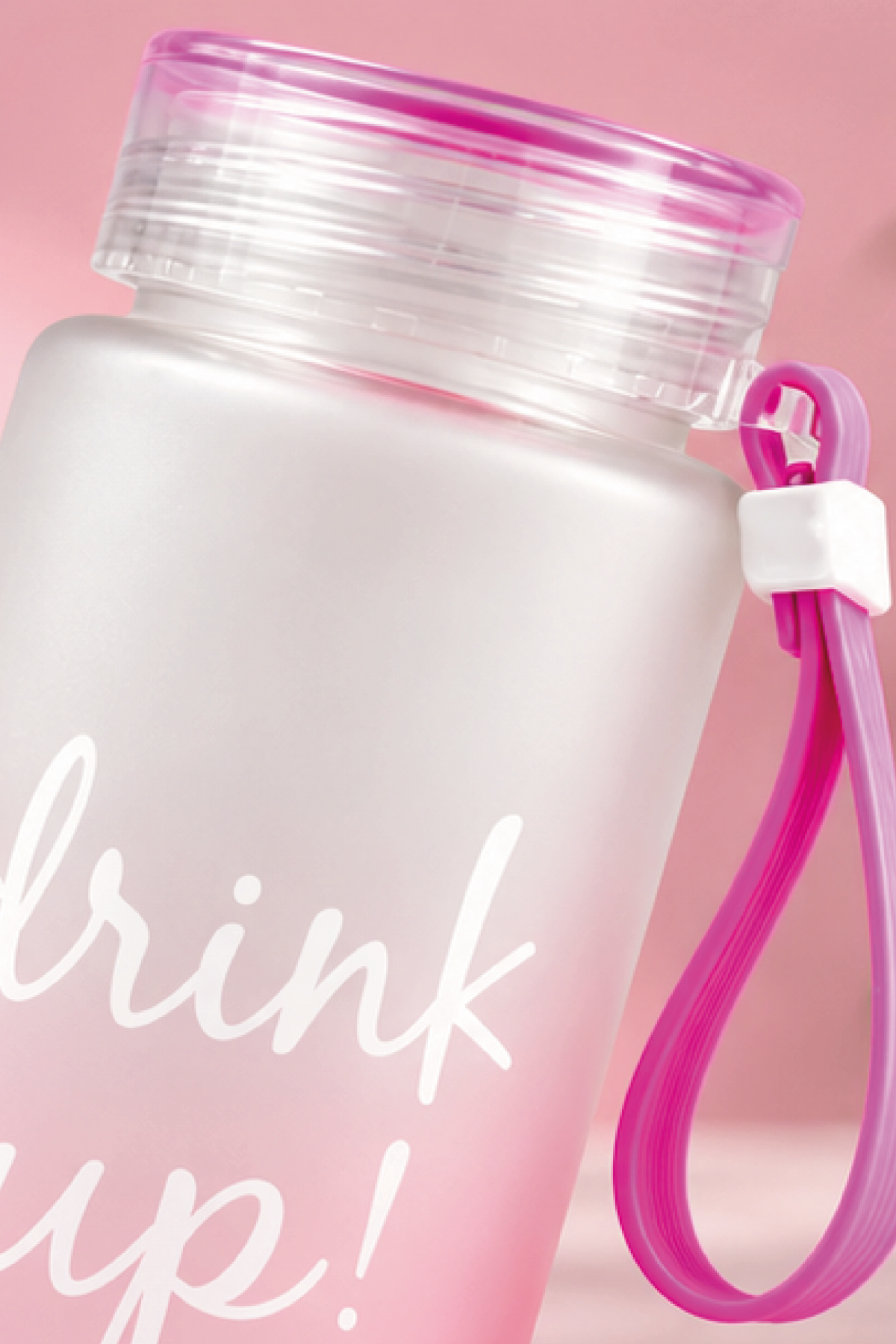 VAESKE TUTAMAÇLI BUZLU CAM MATARA 480ML (PEMBE) VAESKE TUTAMAÇLI BUZLU CAM MATARA 480ML (PEMBE)